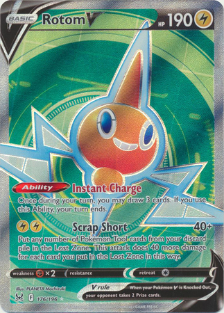 Rotom V - 176/196 - Full Art Ultra Rare