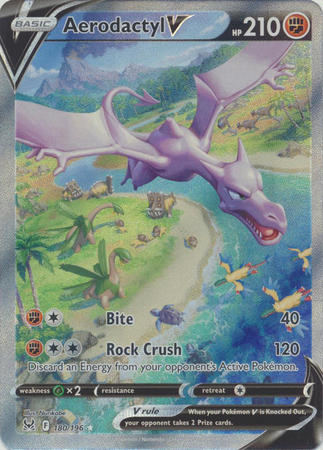 Mavin  Pokémon TCG: Aerodactyl V 179/196 Lost Origin Ultra Rare Full Art NM