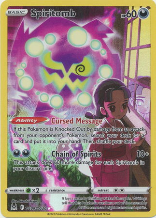 Spiritomb Pokemon SWSH Lost Origin TG09/TG30 English