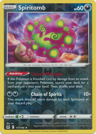 Pokémon TCG Spiritomb Legends Awakened 16 Holo Holo Rare