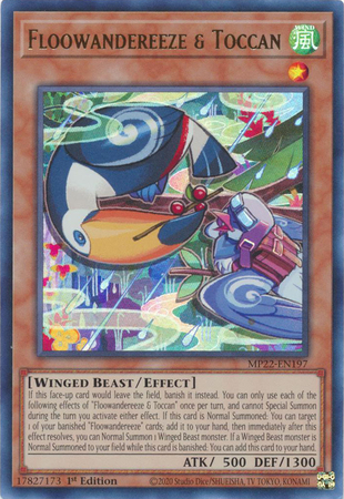 Floowandereeze Toccan MP22 EN197 Ultra Rare 1st Edition 2022 Mega Tin Pharaoh s Gods 1st Edition Singles Floowandereeze Toccan MP22 EN197 Ultra Rare 1st Edition 2022 Mega Tin Pharaoh s Gods 1st Edition Singles