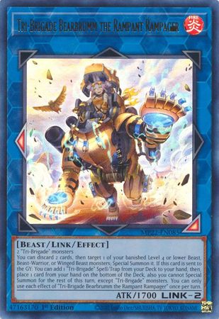 Tri Brigade Bearbrumm the Rampant Rampager MP22 EN085 Ultra Rare 1st Edition 2022 Mega Tin Pharaoh s Gods 1st Edition Singles Tri Brigade Bearbrumm the Rampant Rampager MP22 EN085 Ultra Rare 1st Edition 2022 Mega Tin Pharaoh s Gods 1st Edition Singles
