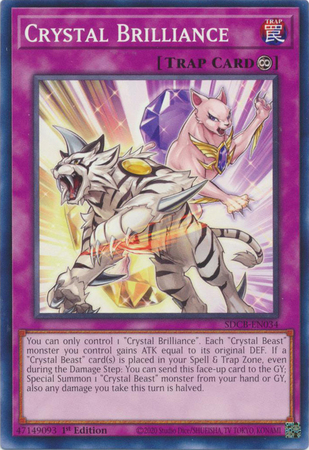 Crystal Brilliance SDCB EN034 Common 1st Edition Legend of the Crystal Beasts 1st Edition Singles Crystal Brilliance SDCB EN034 Common 1st Edition Legend of the Crystal Beasts 1st Edition Singles
