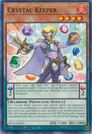 Crystal Keeper SDCB EN010 Common 1st Edition Legend of the Crystal Beasts 1st Edition Singles Crystal Keeper SDCB EN010 Common 1st Edition Legend of the Crystal Beasts 1st Edition Singles