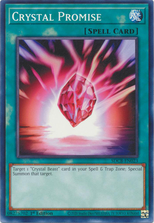 Crystal Promise SDCB EN023 Common 1st Edition Legend of the Crystal Beasts 1st Edition Singles Crystal Promise SDCB EN023 Common 1st Edition Legend of the Crystal Beasts 1st Edition Singles