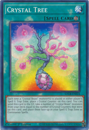Crystal Tree SDCB EN024 Common 1st Edition Legend of the Crystal Beasts 1st Edition Singles Crystal Tree SDCB EN024 Common 1st Edition Legend of the Crystal Beasts 1st Edition Singles
