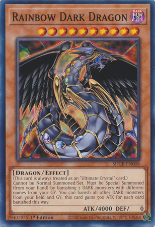 Rainbow Dark Dragon SDCB EN008 Common 1st Edition Legend of the Crystal Beasts 1st Edition Singles Rainbow Dark Dragon SDCB EN008 Common 1st Edition Legend of the Crystal Beasts 1st Edition Singles