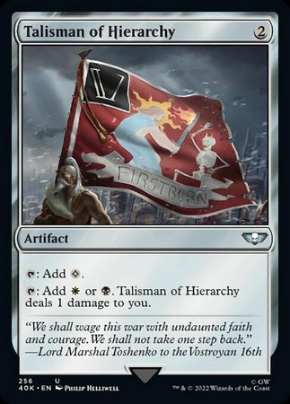Talisman of Hierarchy 256 Universes Beyond Warhammer 40 000 Singles Talisman of Hierarchy 256 Universes Beyond Warhammer 40 000 Singles