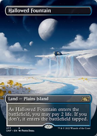 Hallowed Fountain 277 Alternate Art Borderless Unfinity Singles Hallowed Fountain 277 Alternate Art Borderless Unfinity Singles