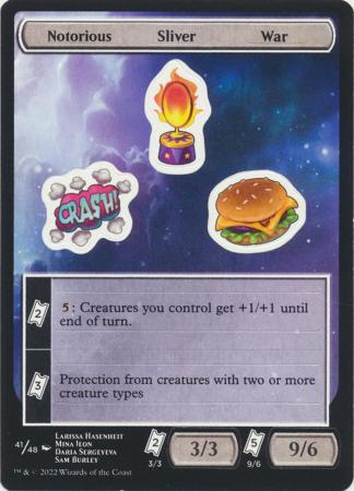 Notorious Sliver War 41 48 Sticker Insert Notorious Sliver War 41 48 Sticker Insert