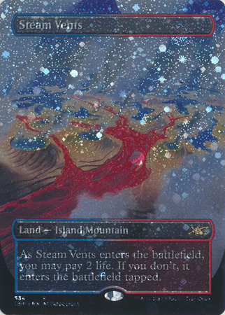 SteamVents蒸気孔MTG Steam Vents 蒸気孔　ギャラクシーfoil