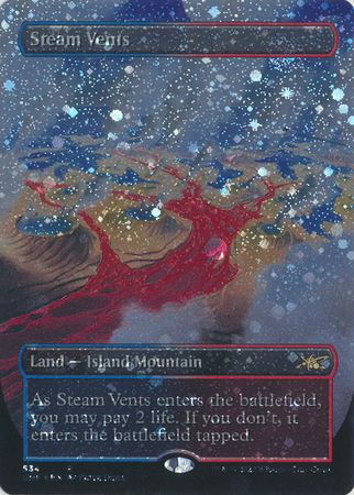 Steam Vents 534 - Alternate Art Borderless Galaxy Foil