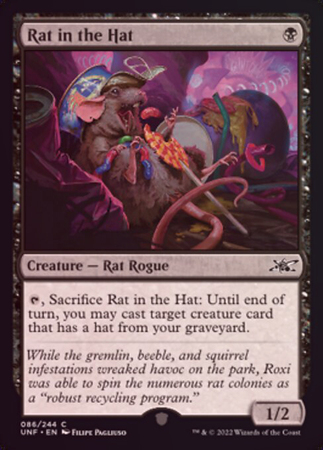 Rat in the Hat 086 244 Foil Unfinity Foil Singles Rat in the Hat 086 244 Foil Unfinity Foil Singles