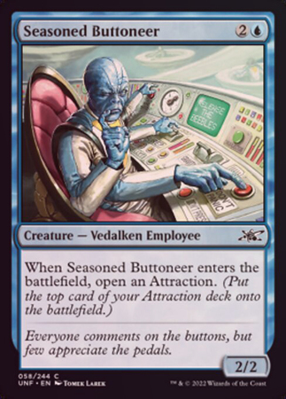 Seasoned Buttoneer 058 244 Foil Unfinity Foil Singles Seasoned Buttoneer 058 244 Foil Unfinity Foil Singles