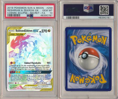 Reshiram & Zekrom GX - Cosmic Eclipse - Pokemon Card Prices & Trends