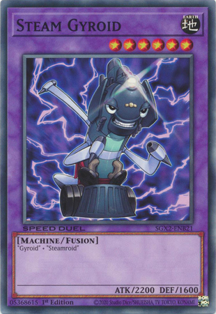 Steam Gyroid SGX2 ENB21 Common 1st Edition Speed Duel GX Midterm Paradox Box Singles Steam Gyroid SGX2 ENB21 Common 1st Edition Speed Duel GX Midterm Paradox Box Singles