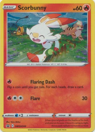 Scorbunny SWSH244 Alternate Holo Promo Pokemon Sword Shield Promos Scorbunny SWSH244 Alternate Holo Promo Pokemon Sword Shield Promos