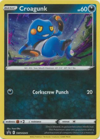Croagunk SWSH245 Holo Promo Pokemon Sword Shield Promos Croagunk SWSH245 Holo Promo Pokemon Sword Shield Promos