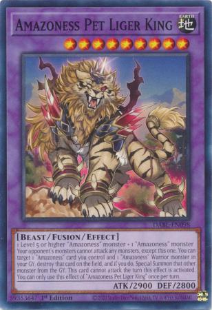 Amazoness Pet Liger King DABL EN098 Common 1st Edition Darkwing Blast 1st Edition Singles Amazoness Pet Liger King DABL EN098 Common 1st Edition Darkwing Blast 1st Edition Singles
