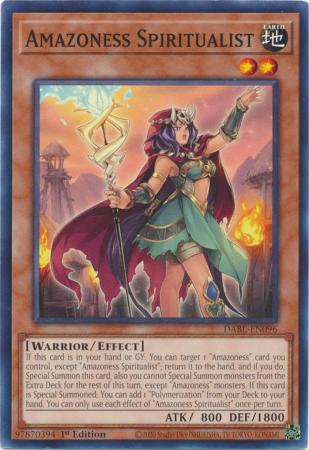 Amazoness Spiritualist DABL EN096 Common 1st Edition Darkwing Blast 1st Edition Singles Amazoness Spiritualist DABL EN096 Common 1st Edition Darkwing Blast 1st Edition Singles