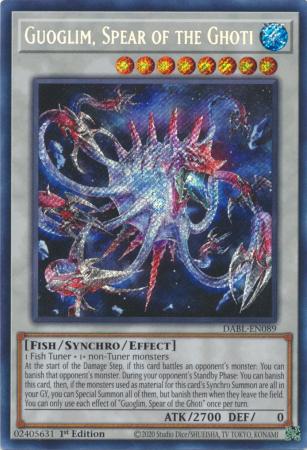 Guoglim Spear of the Ghoti DABL EN089 Secret Rare 1st Edition Darkwing Blast 1st Edition Singles Guoglim Spear of the Ghoti DABL EN089 Secret Rare 1st Edition Darkwing Blast 1st Edition Singles