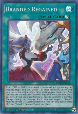 Branded Regained DABL EN053 Super Rare 1st Edition Branded Regained DABL EN053 Super Rare 1st Edition