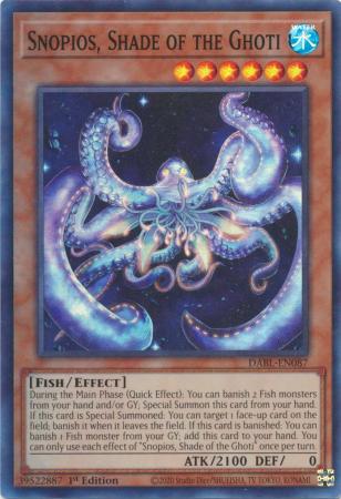 Snopios Shade of the Ghoti DABL EN087 Super Rare 1st Edition Darkwing Blast 1st Edition Singles Snopios Shade of the Ghoti DABL EN087 Super Rare 1st Edition Darkwing Blast 1st Edition Singles