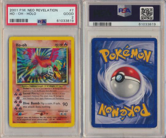 PSA cheapest 9 Ho-oh Holo Neo Revelation