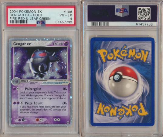 2004 Pokemon, FireRed & LeafGreen, #108/112 Gengar EX, Holo Ultra