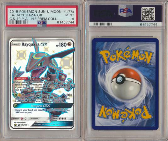 2018 Pokemon Rayquaza GX 177a/168 Shiny Promo PSA 9 MINT