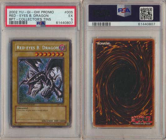 Hot Red-Eyes Black Dragon BPT-005 YuGiOh 2002 Collector's Tin