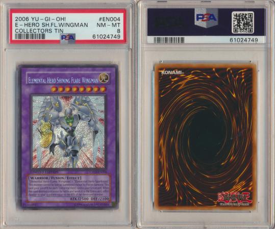 Elemental Hero Shining Flare Wingman CT03-EN004 PSA 8 Secret Rare Limi