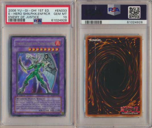 Elemental Hero Shining Phoenix Enforcer EOJ-EN033 PSA 10 Ultra Rare 1s