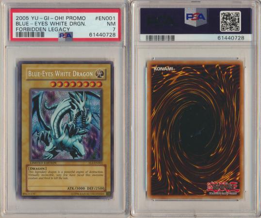 PSA 9 Blue-Eyes White good Dragon EN001