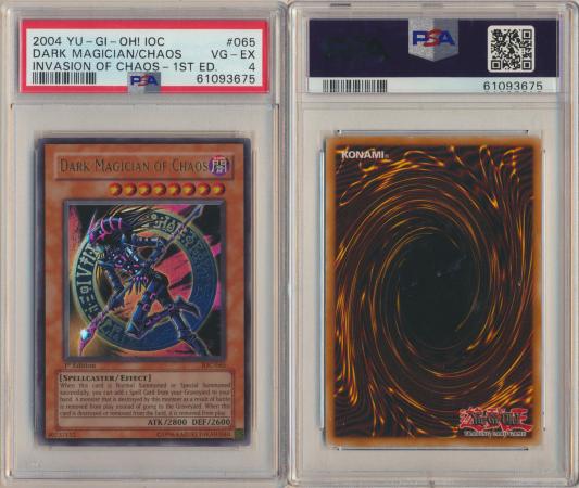 Dark Magician of Chaos IOC 065 PSA 4 VG EX Ultra Rare 1st Edition 3675 PSA Graded Yugioh Cards Dark Magician of Chaos IOC 065 PSA 4 VG EX Ultra Rare 1st Edition 3675 PSA Graded Yugioh Cards