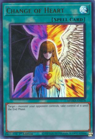 Change of Heart MAMA EN078 Ultra Rare 1st Edition Change of Heart MAMA EN078 Ultra Rare 1st Edition