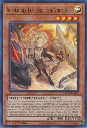 Incredible Ecclesia the Virtuous MAMA EN059 Ultra Rare 1st Edition Incredible Ecclesia the Virtuous MAMA EN059 Ultra Rare 1st Edition
