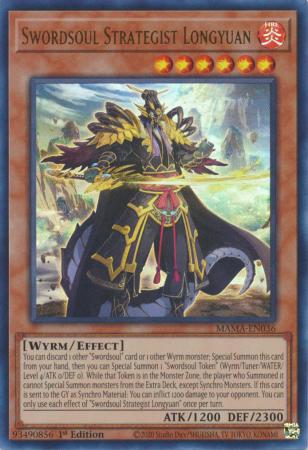 Swordsoul Strategist Longyuan - MAMA-EN036 - Ultra Rare 1st Edition