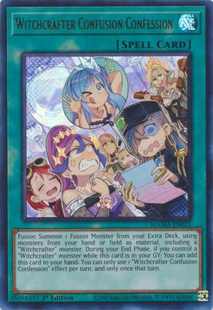 Witchcrafter Confusion Confession MAMA EN021 Ultra Rare 1st Edition Witchcrafter Confusion Confession MAMA EN021 Ultra Rare 1st Edition