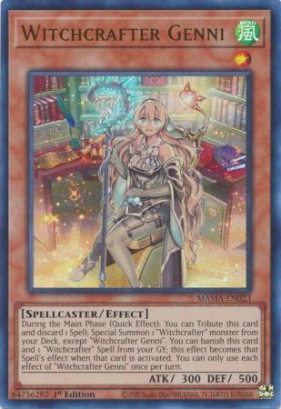 Witchcrafter Genni MAMA EN023 Ultra Rare 1st Edition Witchcrafter Genni MAMA EN023 Ultra Rare 1st Edition