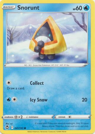 Snorunt 041 195 Common Sword Shield Silver Tempest Singles Snorunt 041 195 Common Sword Shield Silver Tempest Singles