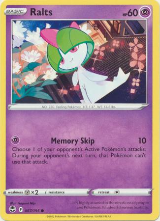 Ralts 067 195 Common Sword Shield Silver Tempest Singles Ralts 067 195 Common Sword Shield Silver Tempest Singles