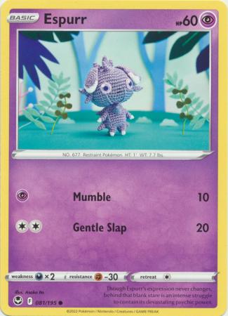 Espurr 081 195 Common Sword Shield Silver Tempest Singles Espurr 081 195 Common Sword Shield Silver Tempest Singles