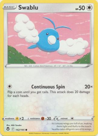 Swablu 142 195 Common Sword Shield Silver Tempest Singles Swablu 142 195 Common Sword Shield Silver Tempest Singles
