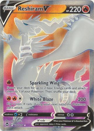 Reshiram V - 172/195 - Full Art Ultra Rare, Hobbies & Toys, Toys & Games on  Carousell