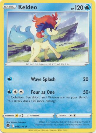 Keldeo 046 195 Rare Sword Shield Silver Tempest Singles Keldeo 046 195 Rare Sword Shield Silver Tempest Singles