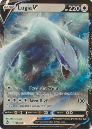 Pokemon Trading Card Game Sword & Shield Silver Tempest Single Card Ultra  Rare Lugia V #138