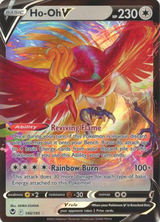 140/195 - Ho-Oh V – Cup of Cards