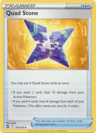 Quad Stone 163 195 Uncommon Sword Shield Silver Tempest Singles Quad Stone 163 195 Uncommon Sword Shield Silver Tempest Singles