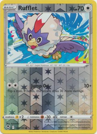 Rufflet 148 195 Common Reverse Holo Sword Shield Silver Tempest Reverse Holo Singles Rufflet 148 195 Common Reverse Holo Sword Shield Silver Tempest Reverse Holo Singles